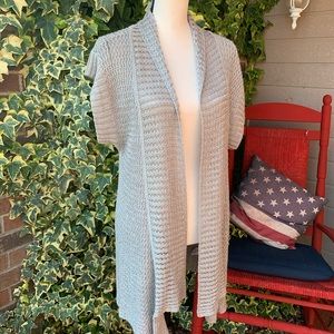 🧡50% off bundles! Silver cardigan/Duster